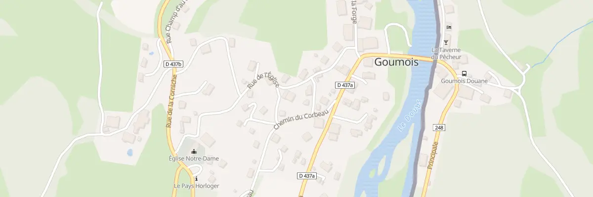 Plan du 20 Che du Corbeau à Goumois