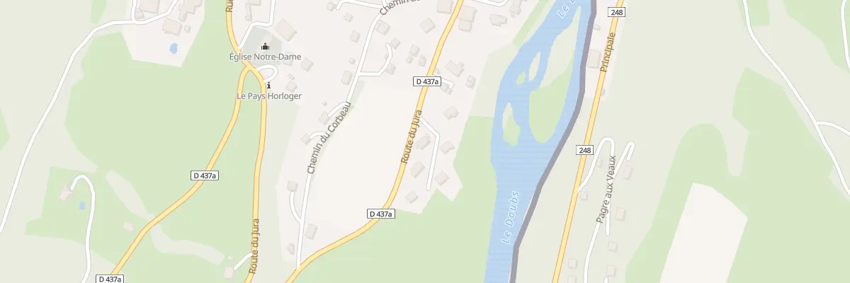 Plan du 2 Rive du Doubs à Goumois