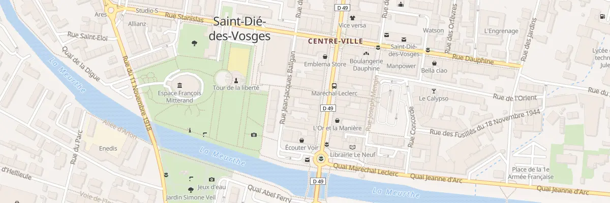 Plan du 13 Rue Thiers à Saint-Dié-des-Vosges