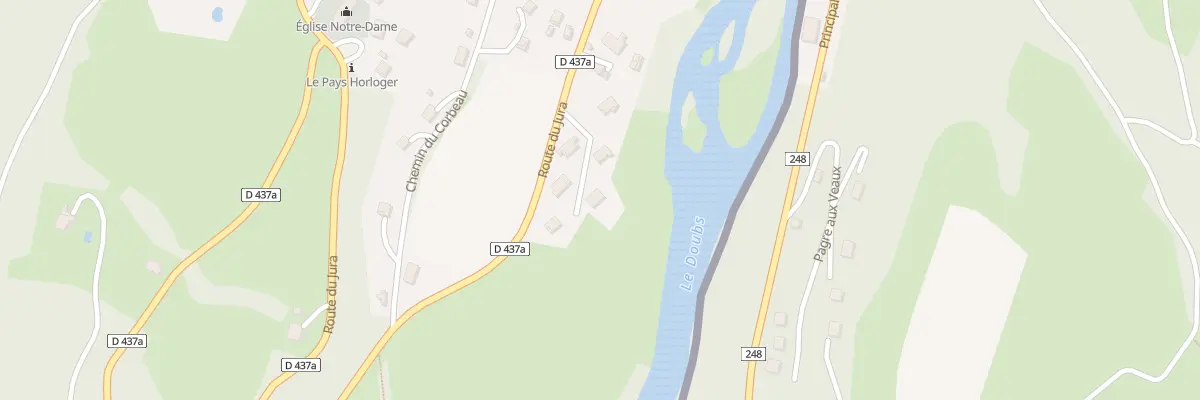 Plan du 5 Rive du Doubs à Goumois
