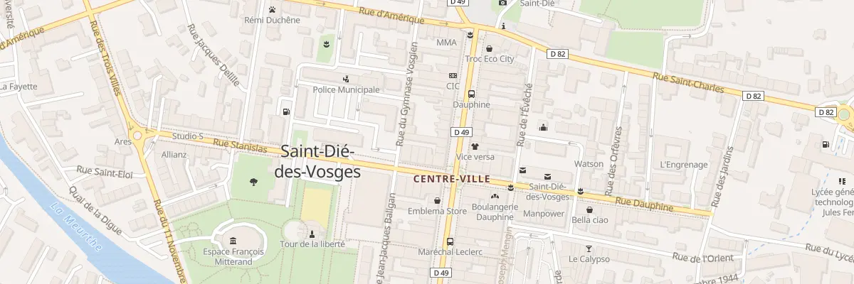 Plan du 35 Rue Thiers à Saint-Dié-des-Vosges