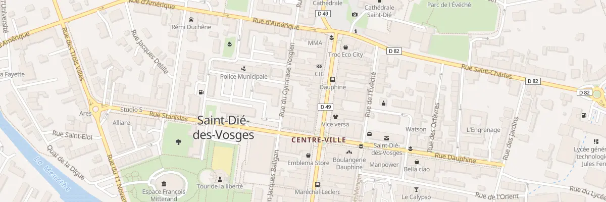 Plan du 39 Rue Thiers à Saint-Dié-des-Vosges