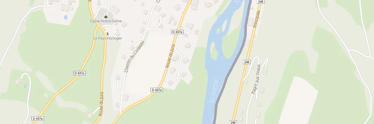 Plan du 3 Rive du Doubs à Goumois