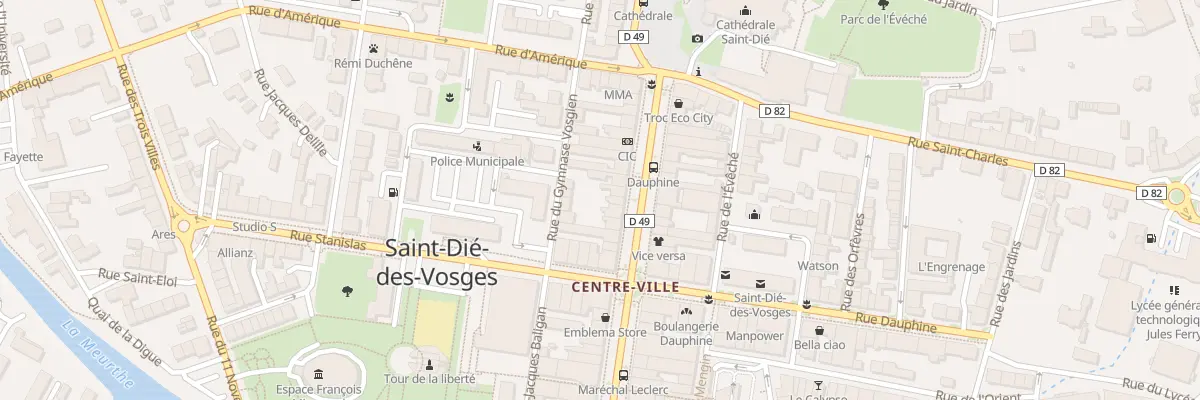 Plan du 41 Rue Thiers à Saint-Dié-des-Vosges