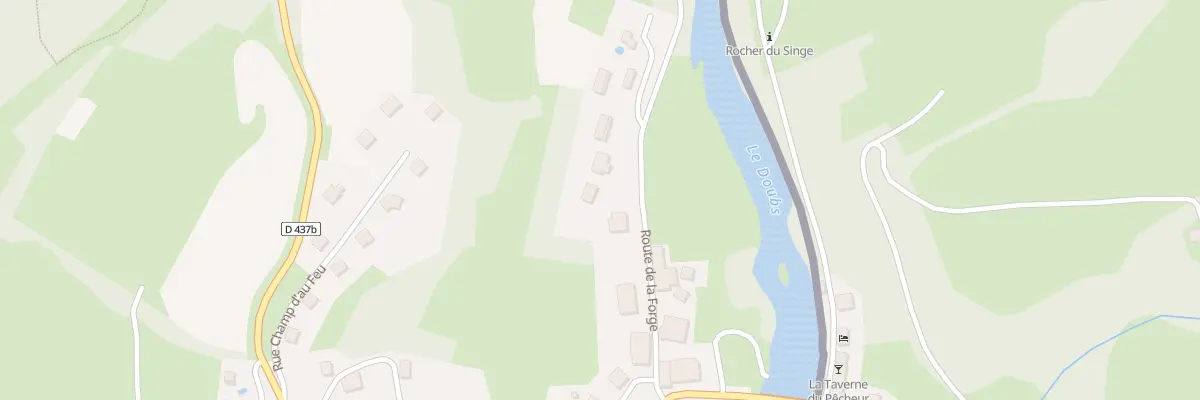 Plan du 9 Rte de la Forge à Goumois