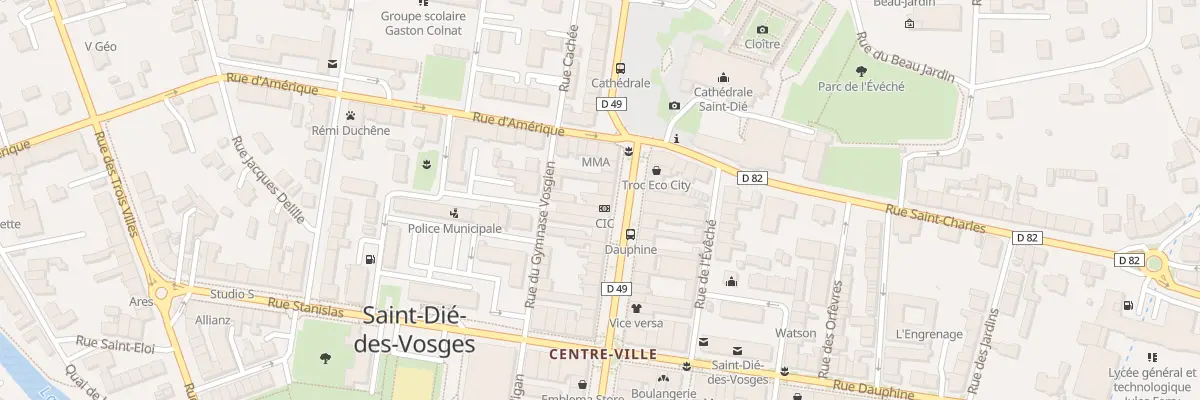 Plan du 53 Rue Thiers à Saint-Dié-des-Vosges