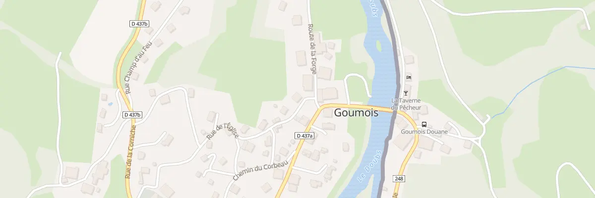 Plan du 4 Rue de la Poste à Goumois