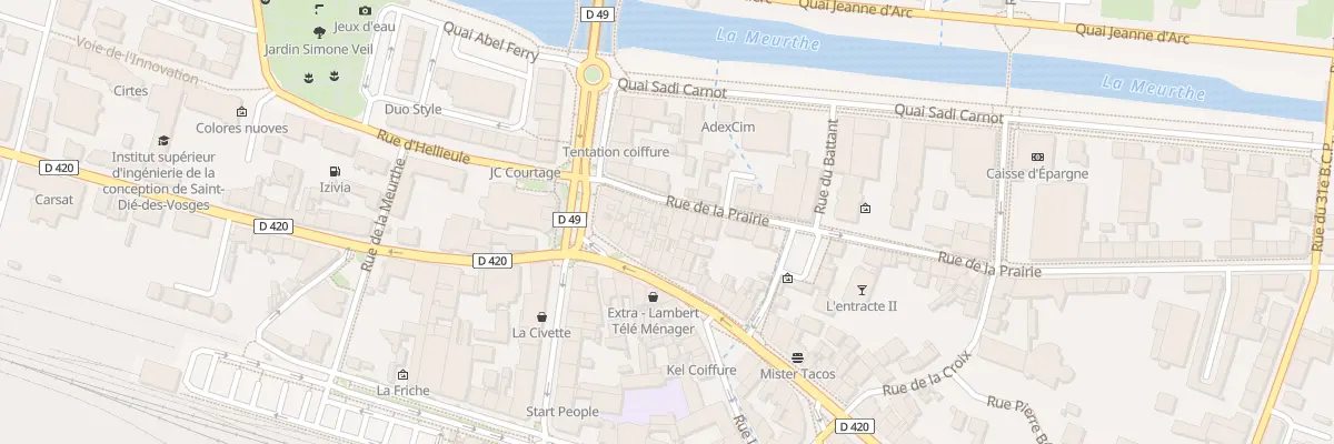 Plan du 11 Rue de la Prairie à Saint-Dié-des-Vosges