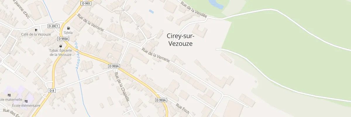 Plan du 33 Rue de la Verrerie à Cirey-sur-Vezouze