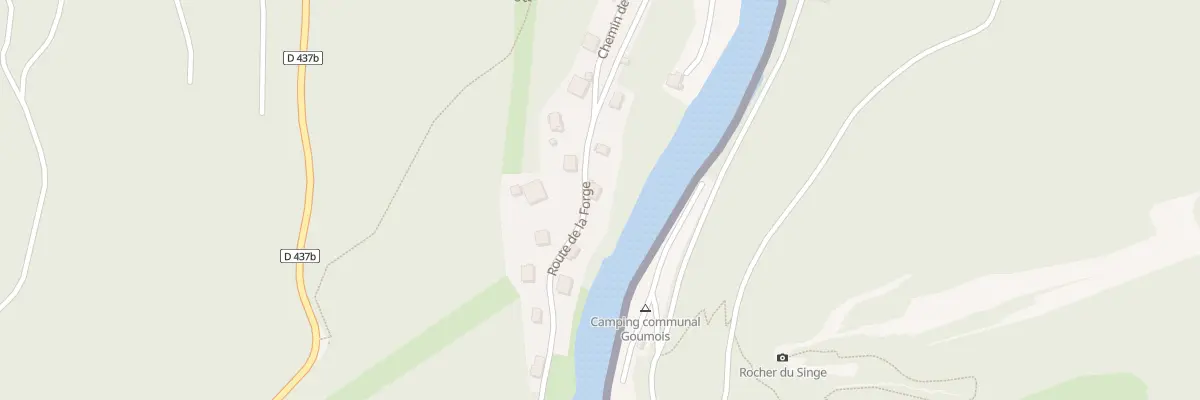 Plan du 16 Rte de la Forge à Goumois