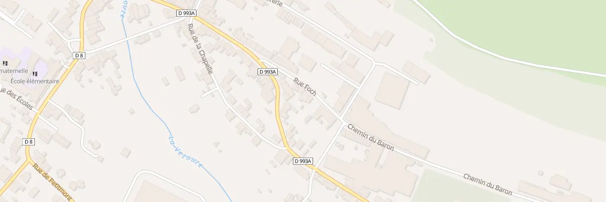 Plan du 38 Rue Foch à Cirey-sur-Vezouze