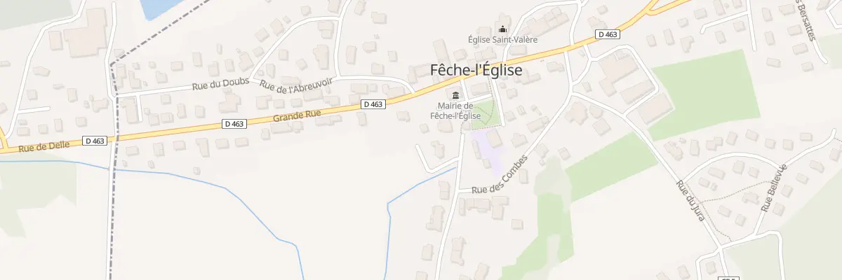 Plan du 6 Rue de la Fontaine à Fêche-l’Église