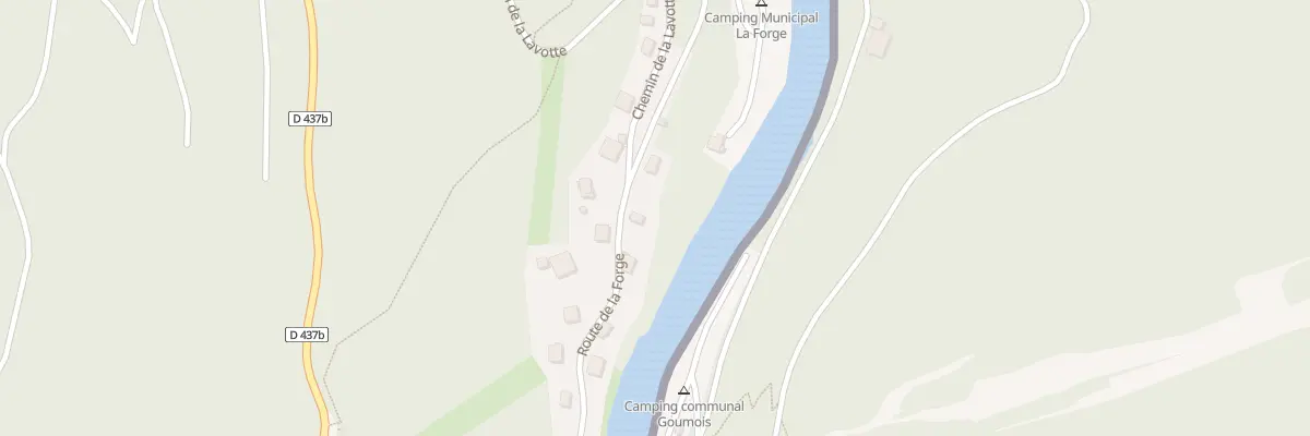 Plan du 18 Rte de la Forge à Goumois