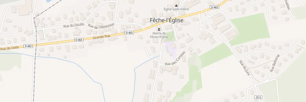 Plan du 3B Rue de la Fontaine à Fêche-l’Église
