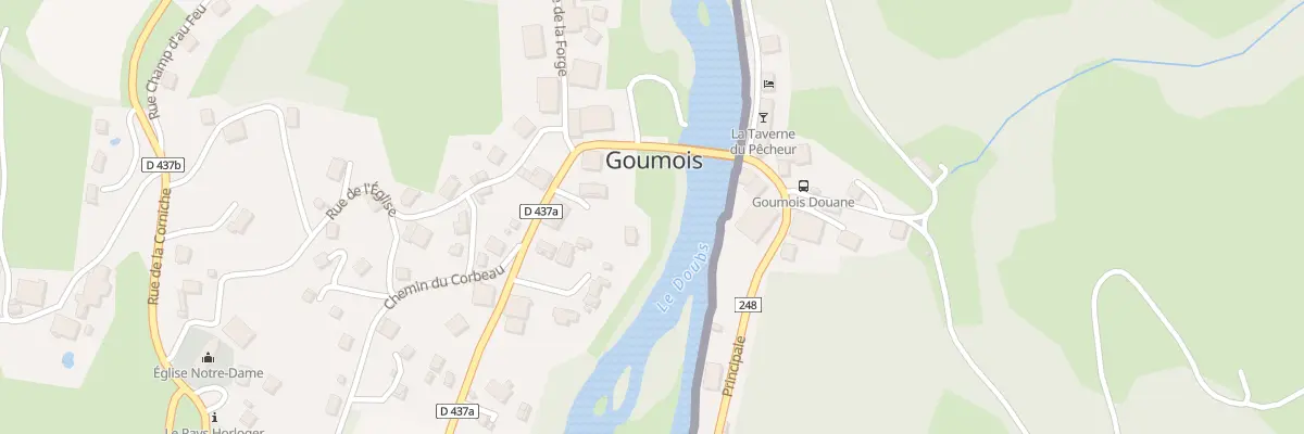 Plan du 1 Rte du Jura à Goumois