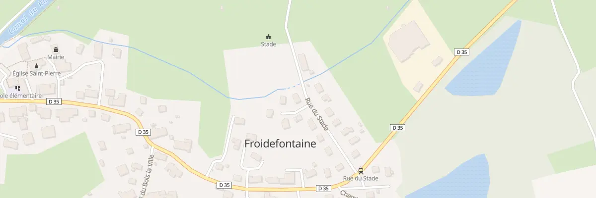 Plan du 11 Rue du Stade à Froidefontaine