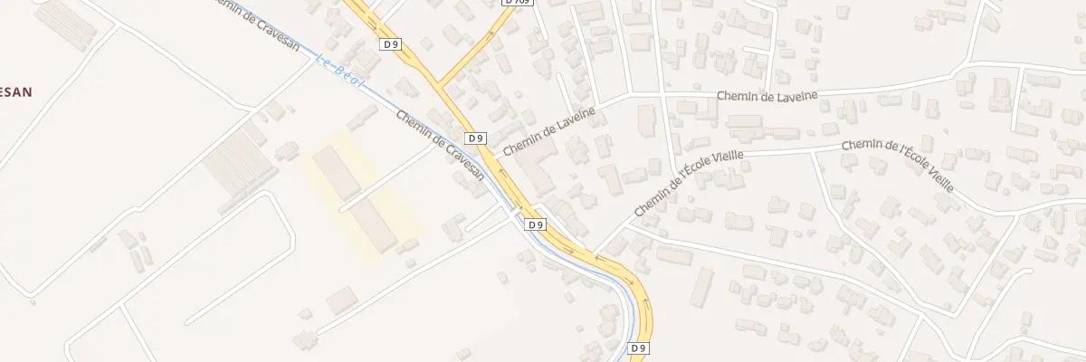 Plan du 554 Av de la Republique à La Roquette-sur-Siagne