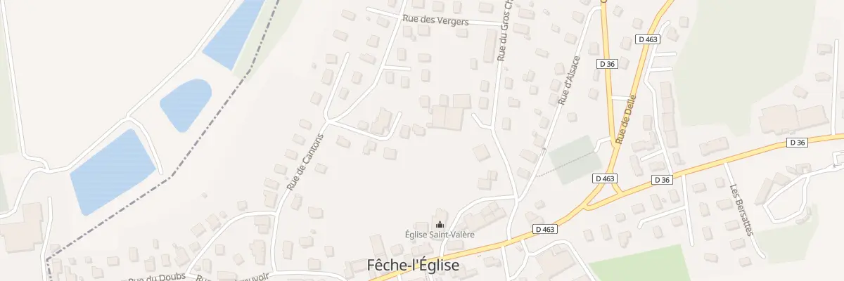Plan du 6 Rue des Bruyères à Fêche-l’Église