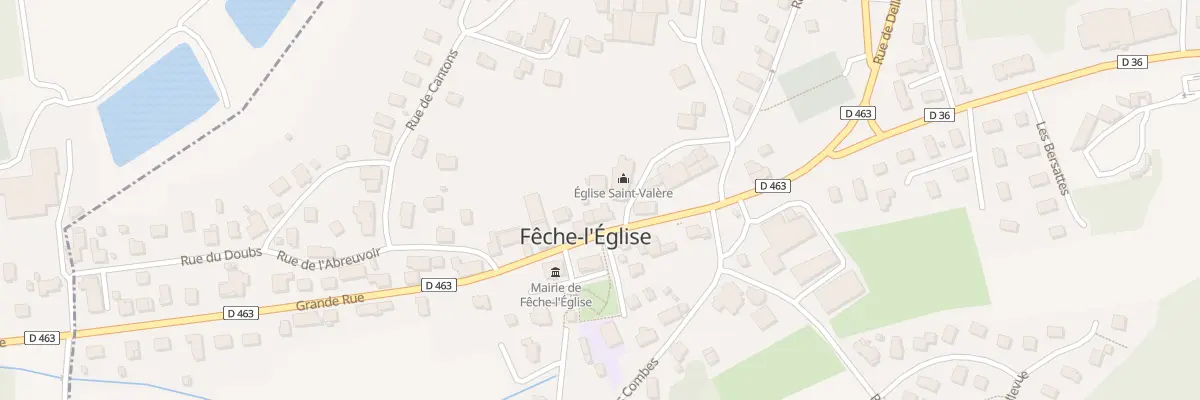 Plan du 25 Gr Grande Rue à Fêche-l’Église