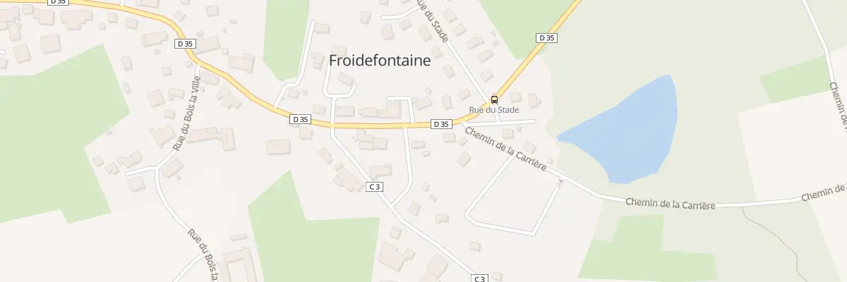 Plan du 10 Rue de Brebotte à Froidefontaine