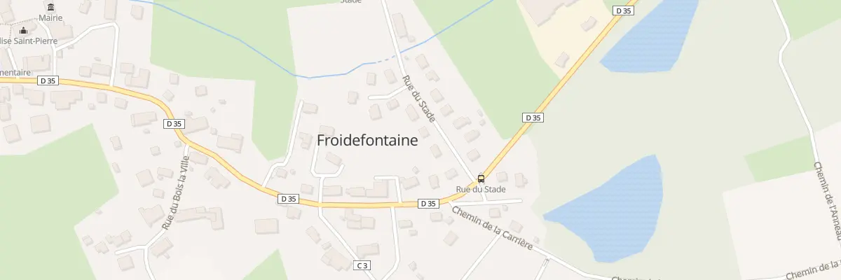 Plan du 5 Rue du Stade à Froidefontaine