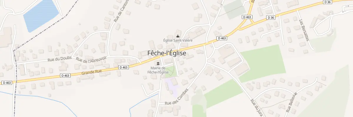 Plan du 20 Gr Grande Rue à Fêche-l’Église