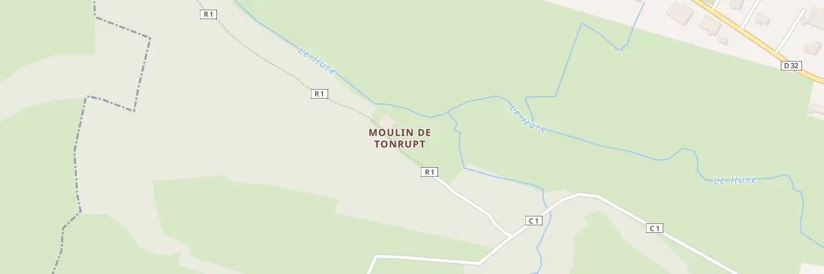 Plan du 1 Le Moulin de Tonrupt à Denipaire