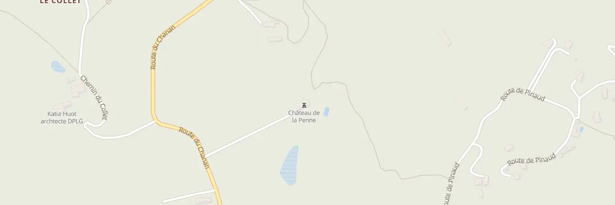 Plan de Rte du Chanan Dep 2211 à La Penne