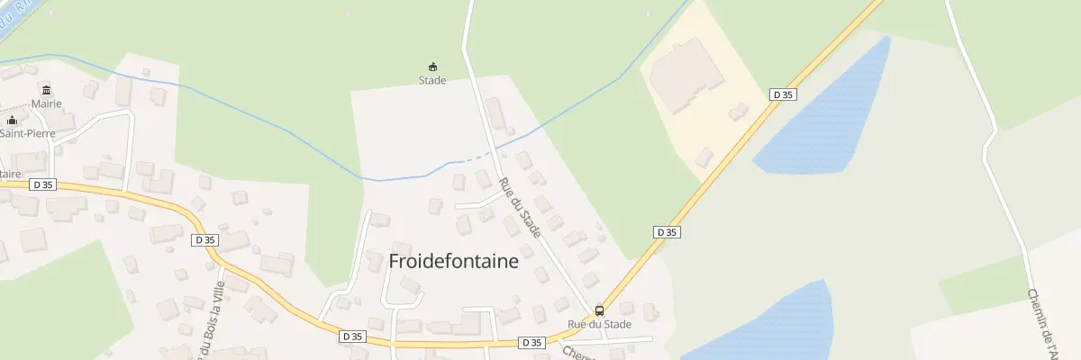 Plan du 12 Rue du Stade à Froidefontaine