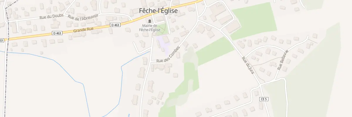 Plan du 7 Rue des Combes à Fêche-l’Église