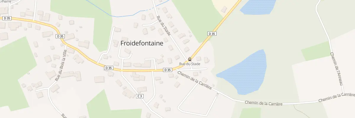 Plan du 1 Rue du Stade à Froidefontaine
