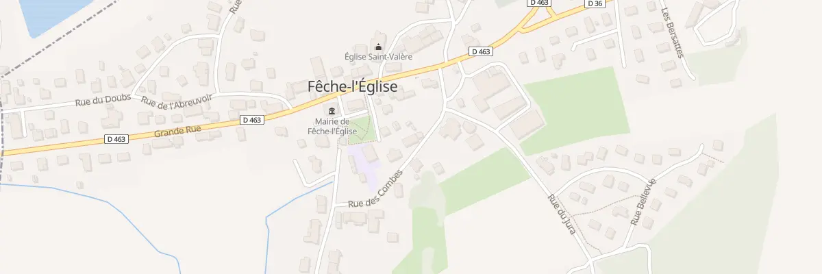 Plan du 2 Rue des Combes à Fêche-l’Église