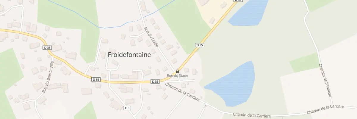 Plan du 2 Rue du Stade à Froidefontaine
