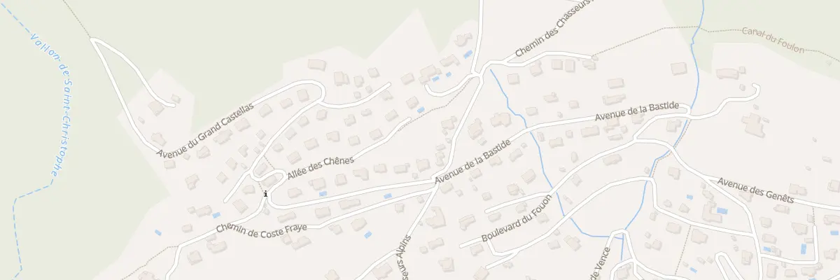 Plan du 92 Av de la Bastide à Grasse