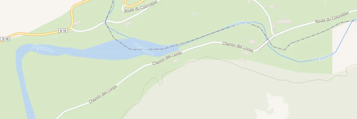Plan du 251 Che des Lones à Aiglun
