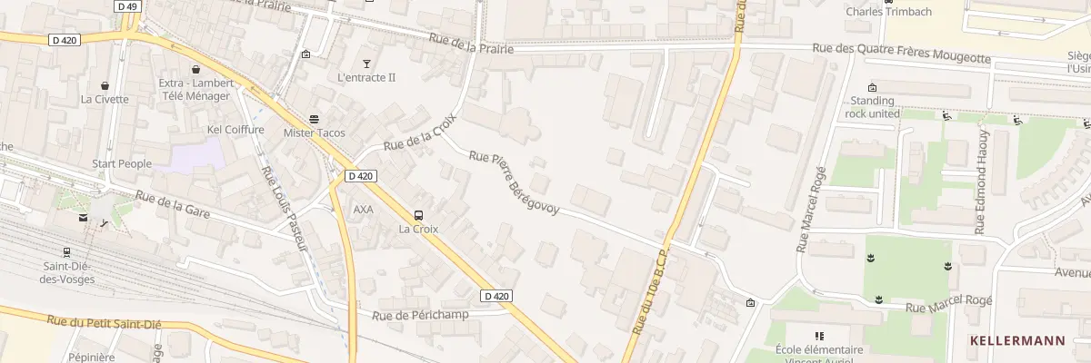 Plan du 5 Rue Pierre Bérégovoy à Saint-Dié-des-Vosges