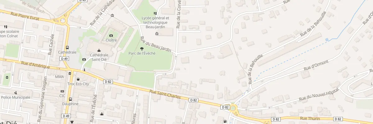 Plan du 2 Rue de la Roche des Fées à Saint-Dié-des-Vosges