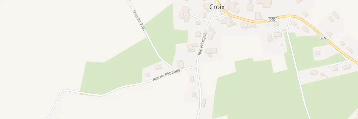 Plan du 2 Rue du Paturage à Croix