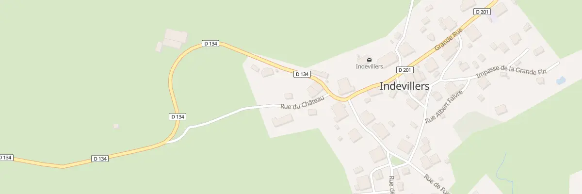Plan du 5001 Rue du Château à Indevillers