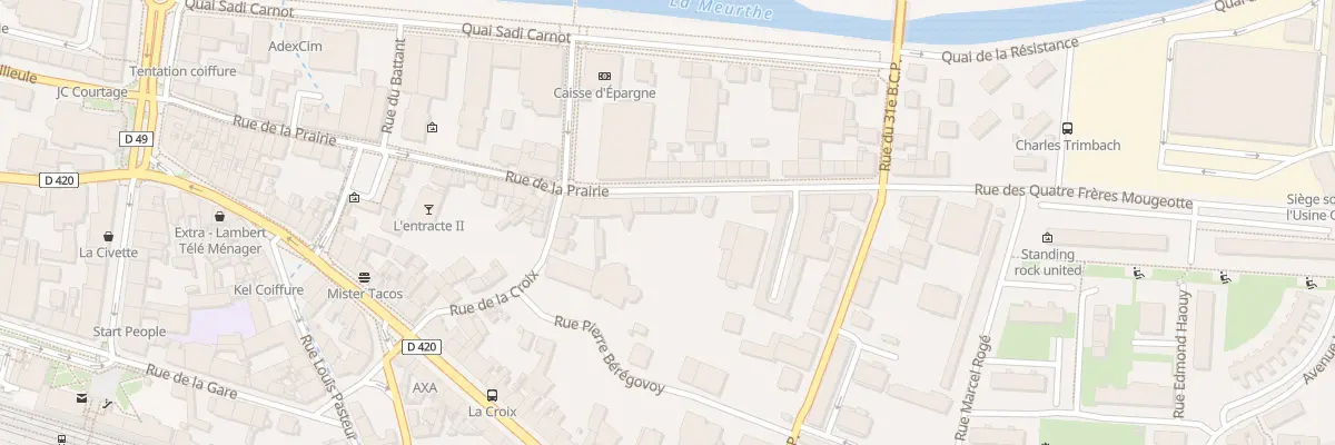 Plan du 61 Rue de la Prairie à Saint-Dié-des-Vosges