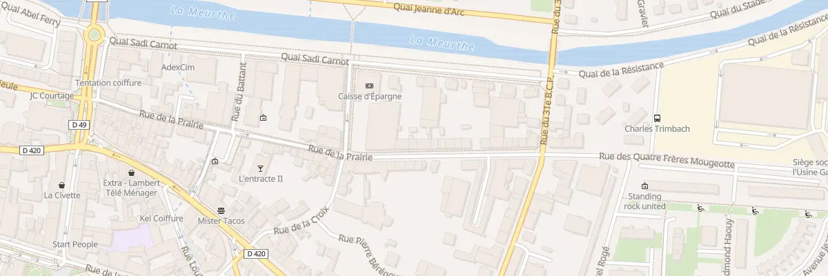 Plan du 36 Rue de la Prairie à Saint-Dié-des-Vosges