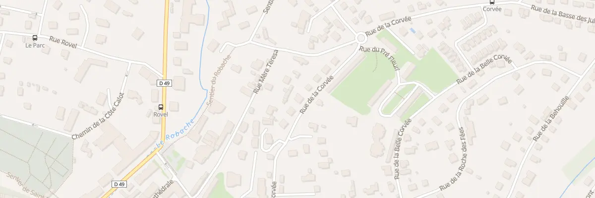 Plan du 21 Rue de la Corvee à Saint-Dié-des-Vosges