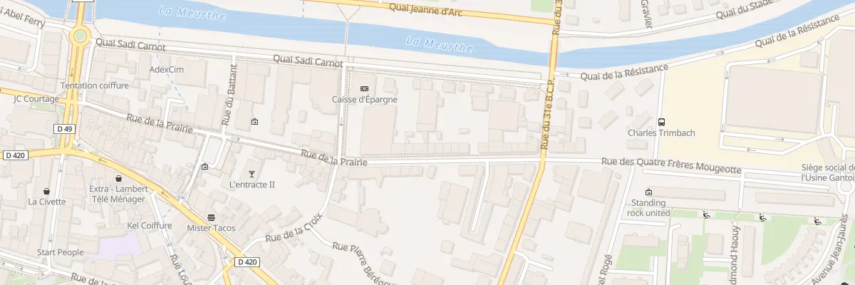 Plan du 40 Rue de la Prairie à Saint-Dié-des-Vosges