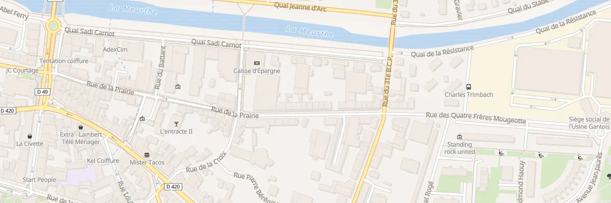 Plan du 42 Rue de la Prairie à Saint-Dié-des-Vosges