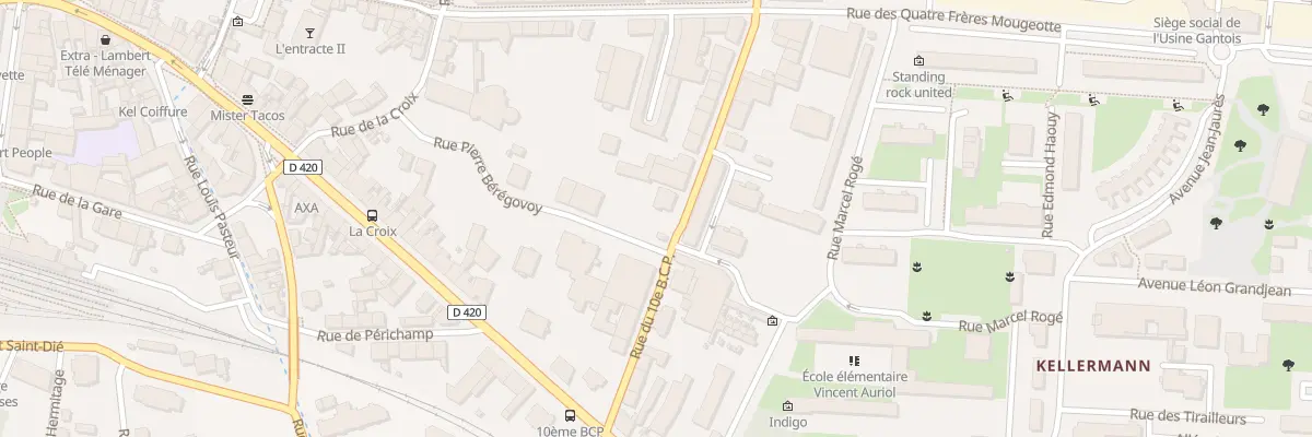 Plan du 22 Rue du 10 Eme Bcp à Saint-Dié-des-Vosges
