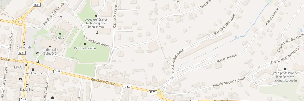 Plan du 8 Rue de la Roche des Fées à Saint-Dié-des-Vosges
