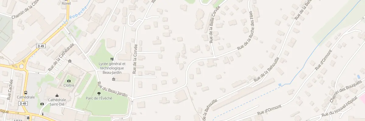 Plan du 11 Rue de la Roche des Fées à Saint-Dié-des-Vosges
