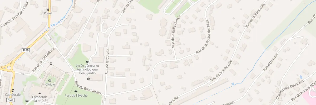 Plan du 13 Rue de la Roche des Fées à Saint-Dié-des-Vosges