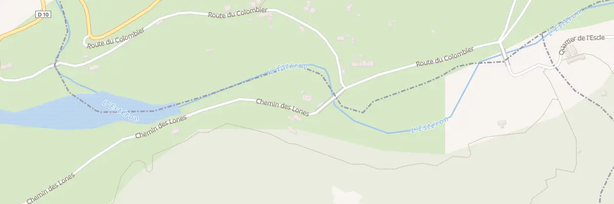 Plan du 20 Che des Lones à Aiglun