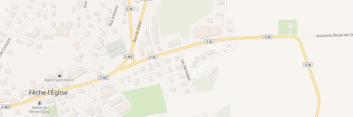 Plan du 2 Rue les Bersattes à Fêche-l’Église
